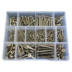 345 Piece M3 M4 M5 M6 Countersunk Machine Screw Stainless G316 Assortment Grab Kit45