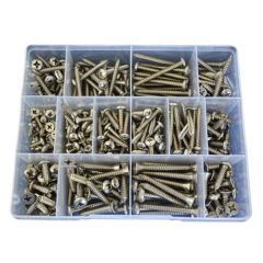 305 Piece 10g 12g 14g Pan + Countersunk Self Tapper Screw Stainless G316 Assortment Grab Kit58