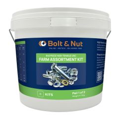 840 Piece 1/4" 5/16" 3/8" 1/2" UNC Bolt Nut Washer Grade 8 Zinc Farm Assortment Kit5