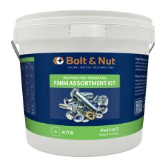 1650 Piece 1/4" 5/16" 3/8" 1/2" UNC Bolt Nut Washer Grade 8 Zinc Farm Assortment Kit6