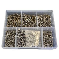 1005 Piece M4 Pan Machine Screw Nut Washer Stainless G316 Assortment Grab Kit70