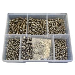 1005 Piece M4 Pan Machine Screw Nut Washer Stainless G304 Assortment Grab Kit72