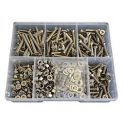660 Piece M6 Countersunk Machine Screw Nut Washer Stainless G304 Assortment Grab Kit75