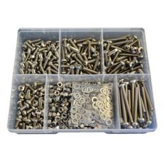 780 Piece M5 Pan Machine Screw Nut Washer Stainless G304 Assortment Grab Kit79