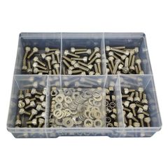 300 Piece M6 Socket Cap Nut Washer Stainless G304 Assortment Grab Kit96