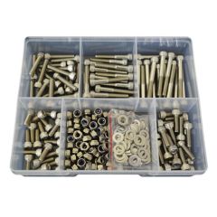 290 Piece M6 Socket Cap Nut Washer Stainless G304 Assortment Grab Kit9