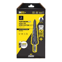 3 Pce Alpha ONSITE+ Step Tip Step Cutter Set - SM3STDSD-B