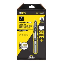 6 Pce Alpha ONSITE+ Step Tip Reduced Shank Drill Bit Set - SM6STRTP-B