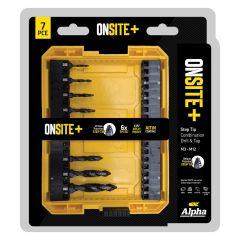 7 Pce Alpha ONSITE+ Step Tip Combination Drill & Tap Set - SM7DTST