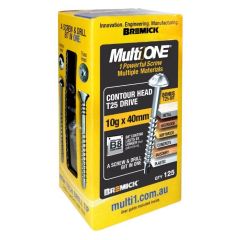 10g (4.8mm) x 40mm B8® Bremick MultiONE™ Contour Torx (T25) Multi Screws Treated Pine