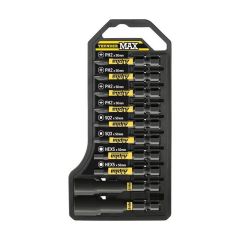 10 Pce Alpha ThunderMAX Impact Assorted Driver Bit Set TBS10TM